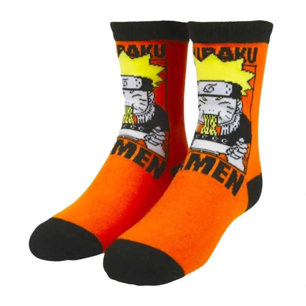 3-Pack Naruto Japanese Manga Boys Crew Socks - NWT